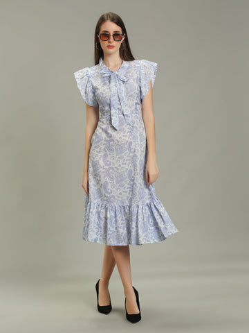 Blue Paisley Grace Dress